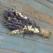 Lavender & Off White Larkspur Posy