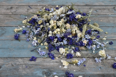 Blues Dried Flower Off Cuts Craft DIY Large Box