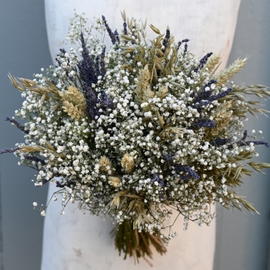 Lavender Twist Naturals Wedding Bouquet