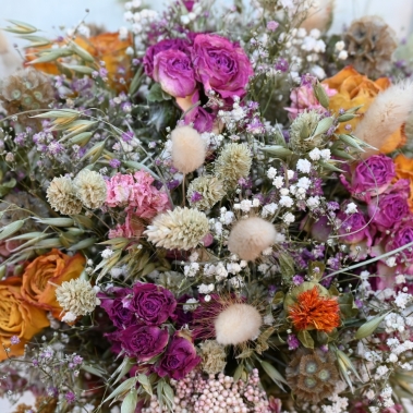 Sorbet Rose Garden Wedding Bouquet