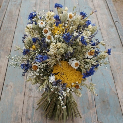 Cornflower Meadow Wedding Bouquet