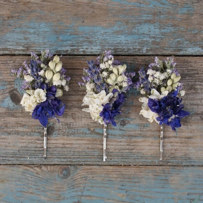 Provence Babys Breath Hair Grips Set of 3
