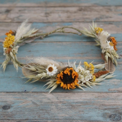 Sunflower Prairie Hair Crown