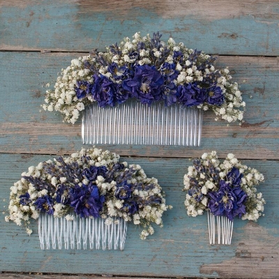 Lavender Twist Blues Hair Comb