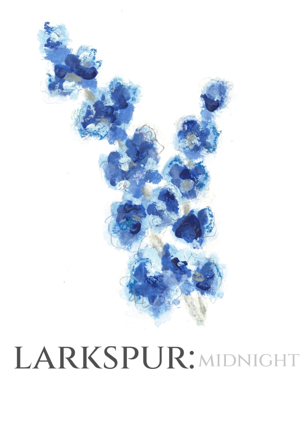 Pack of 12 Larkspur Midnight Save the Date Wedding Cards
