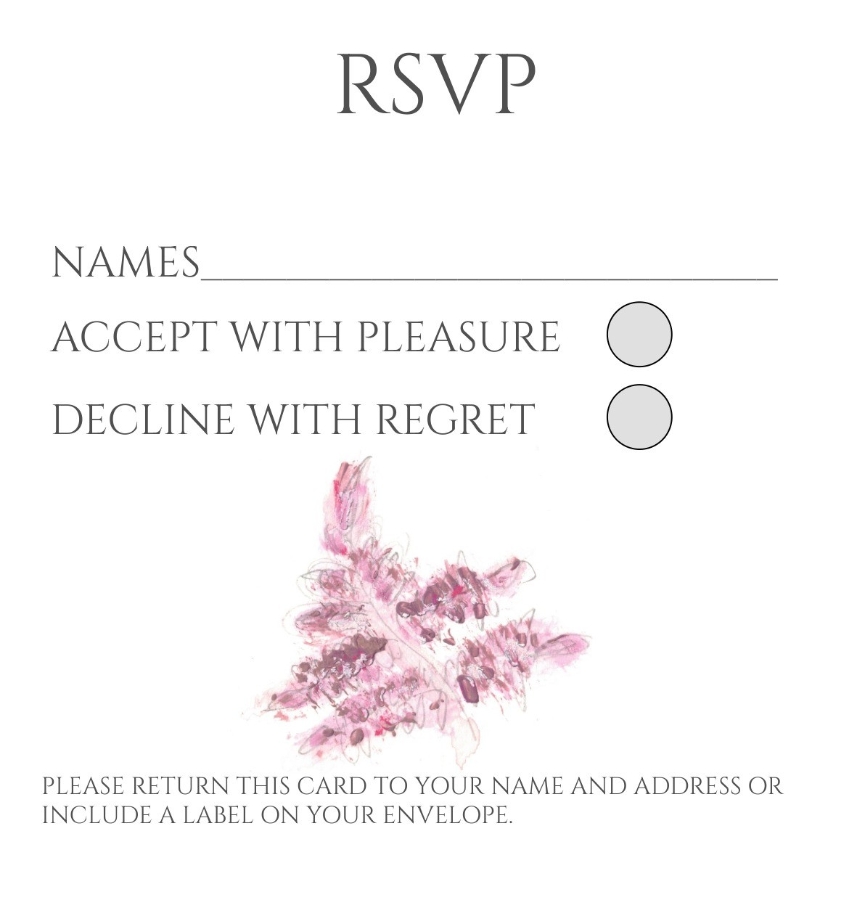 Pack of 12 Fern Red Wedding Invitations