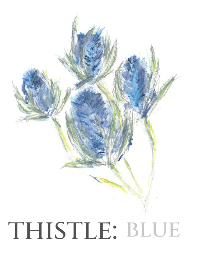 Pack of 12 Thistle Blue Wedding Invitations