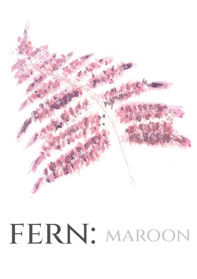 Pack of 12 Fern Red RSVP Cards