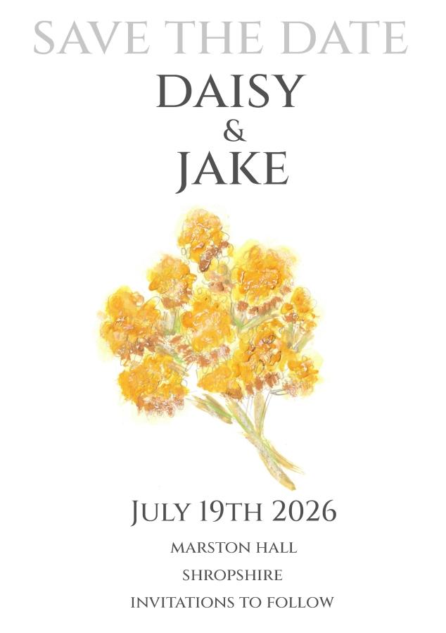 Pack of 12 Yarrow RSVP Cards