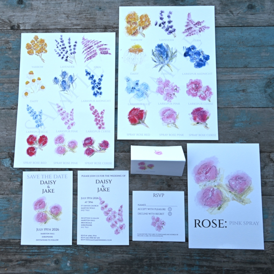 Wedding Stationary Sample Pack