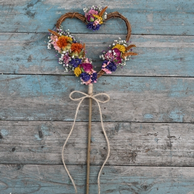 Flower Girl Heart Wands