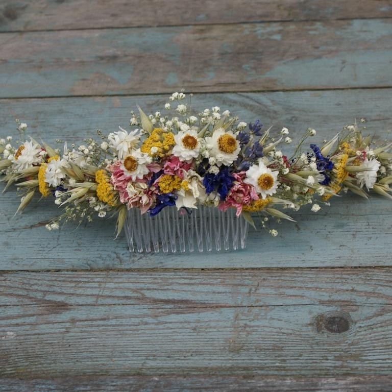 Festival Meadow Half Hair Crown with Comb