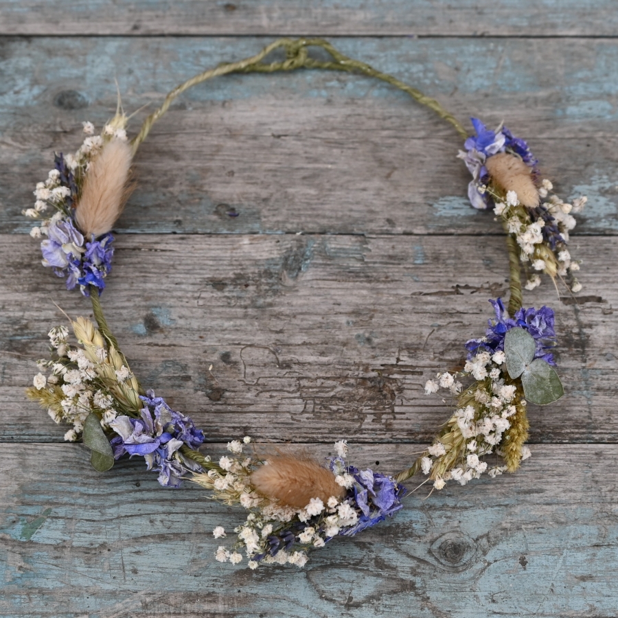 Meadow Blue Dainty Hair Crown