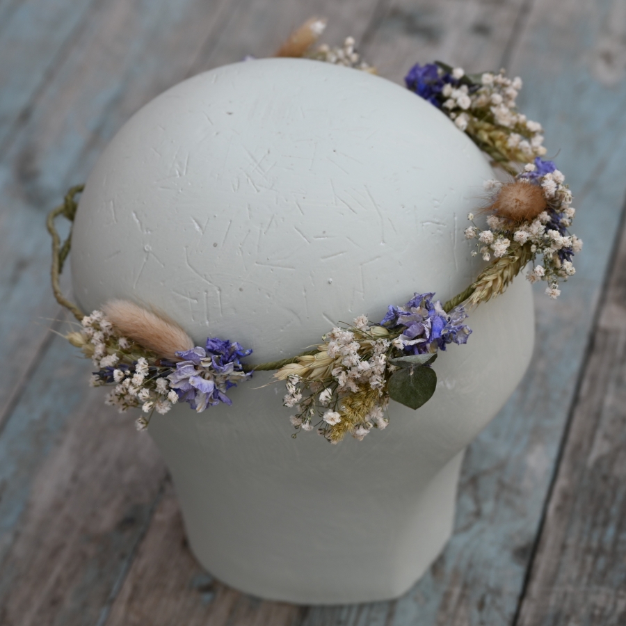 Meadow Blue Dainty Hair Crown