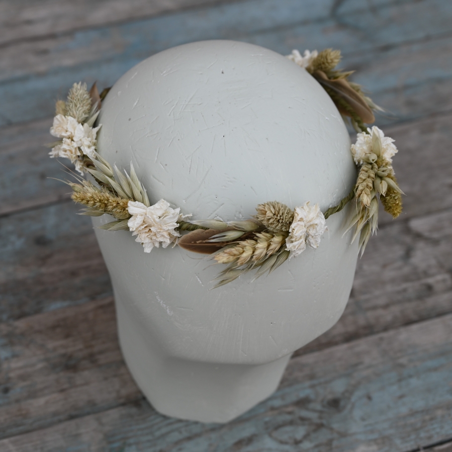 Meadow Neutral Dainty Hair Crown