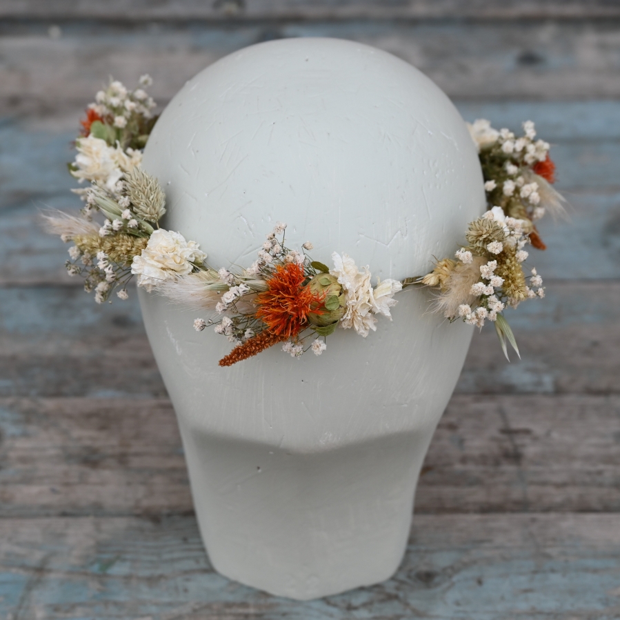 Meadow Orange Dainty Hair Crown