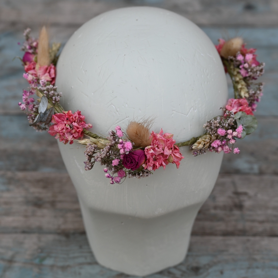 Meadow Pink Dainty Hair Crown