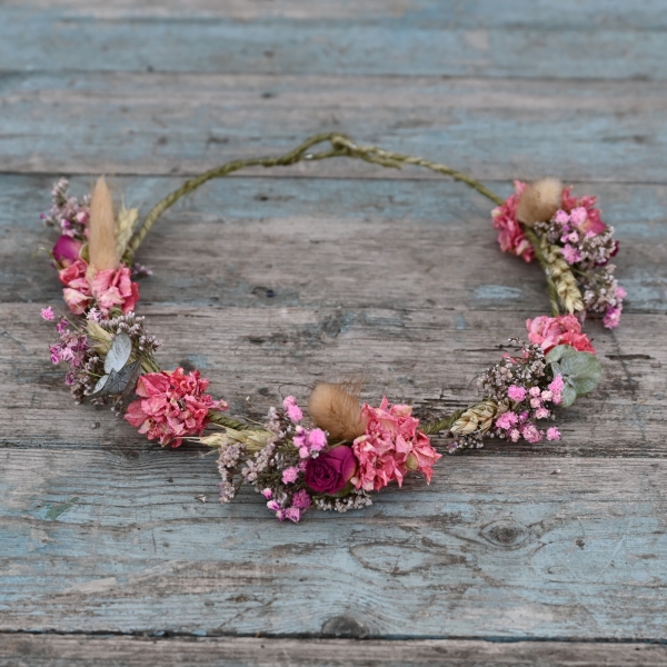 Meadow Pink Dainty Hair Crown