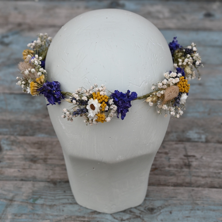 Meadow Yellows Dainty Hair Crown