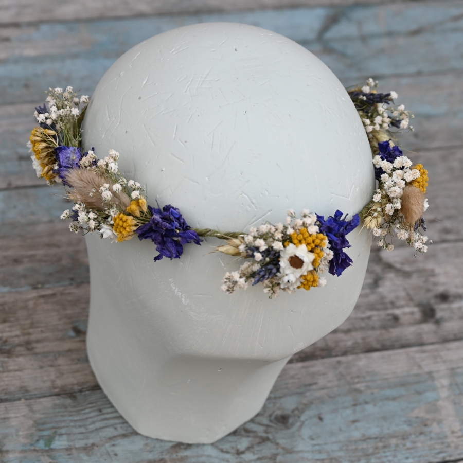 Meadow Yellows Dainty Hair Crown