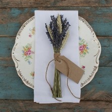 Lavender and Blue Larkspur Napkin Posy 10