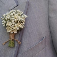 Boho Purity Buttonhole