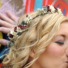 Rustic Winter Hair Circlet