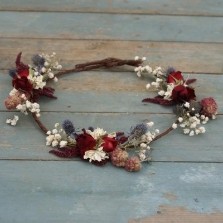 Rustic Winter Hair Circlet