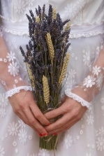 Lavender & Wheat Posy