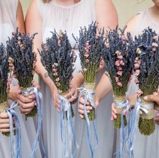 Lavender & Pink Larkspur Posy