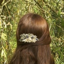 Lavender Twist Baby's Breath Hair Comb