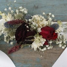 Rustic Winter Wrist Corsage