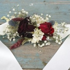 Rustic Winter Wrist Corsage