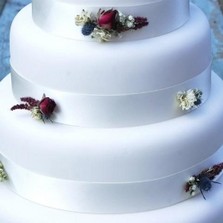 Rustic Winter Cake Ribbons