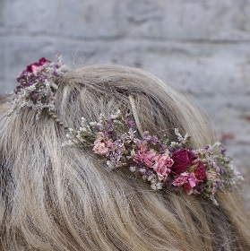 Summer Haze Dried Flower Hair Crown