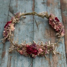 Summer Haze Dried Flower Hair Crown