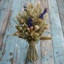 Rustic Blue Larkspur Posy