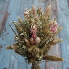 Rustic Pink Larkspur Posy