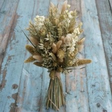 Rustic White Larkspur Posy