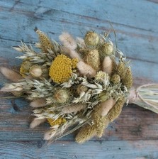 Rustic Yellow Yarrow Posy