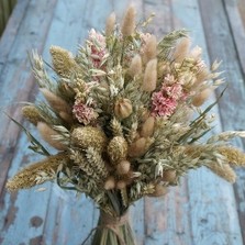 Rustic Pink Larkspur Bouquet