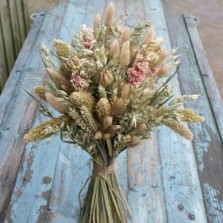 Rustic Pink Larkspur Bouquet