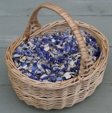 Flower Girl Basket & Natural Petals