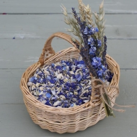 Flower Girl Basket & Natural Petals