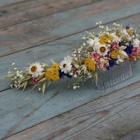 Festival Meadow Half Hair Crown with Comb