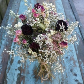 Valentine Rose Garden Wedding Bouquet