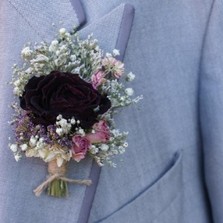 Valentine Rose Garden Buttonhole