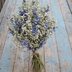 Boho Blues Wedding Bouquet