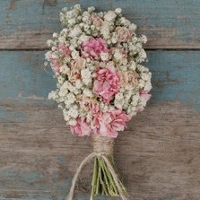 Boho Candyfloss Buttonhole