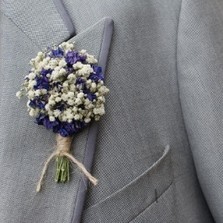 Boho Midnight Buttonhole